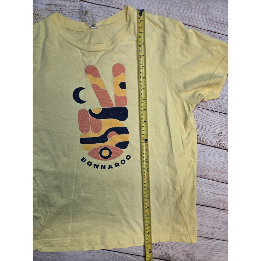 Vtg Authentic Bonnaroo Fingers Peace Sign Music Festival Concert Tour Shirt Med - Picture 5 of 8